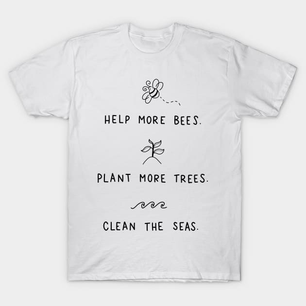 Save the Bees T-Shirt by valentinahramov